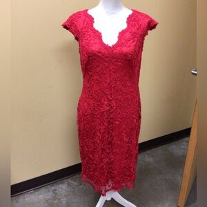 Tadashi Shoji floral lace dress